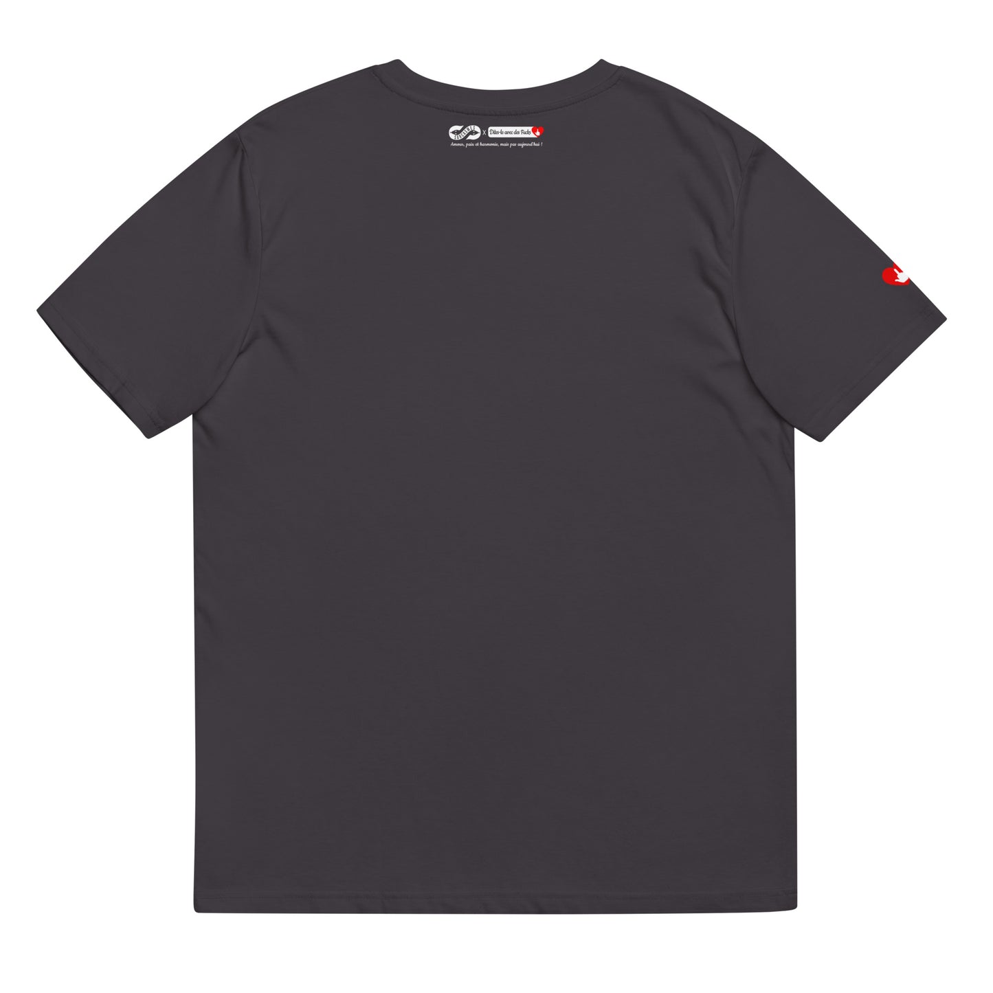 T-shirt bio unisexe : Jusqu'à ce que l'Amour nous sépare / tons foncés