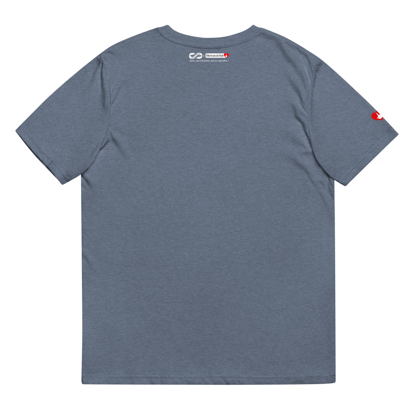 T-shirt bio unisexe : Jusqu'à ce que l'Amour nous sépare / tons foncés