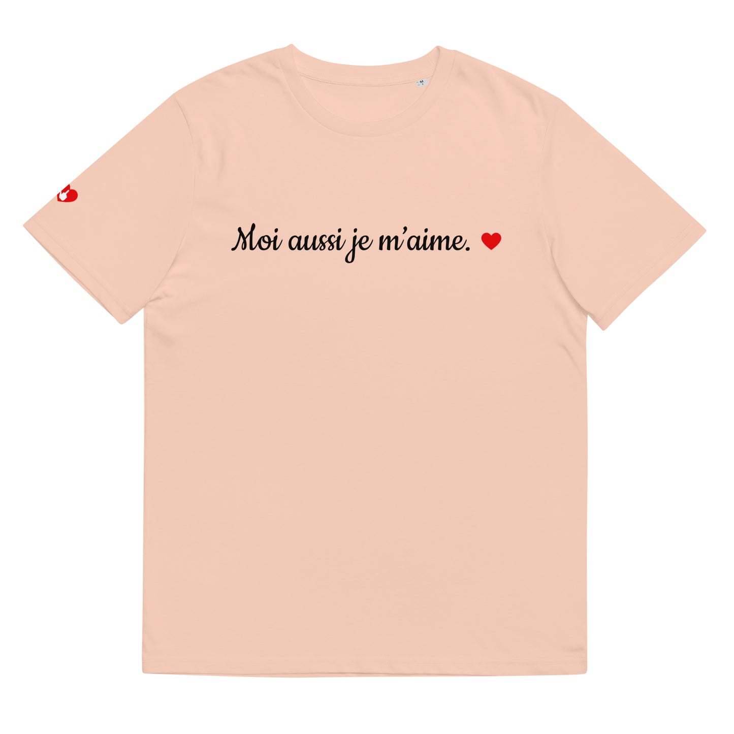 T-shirt bio unisexe : Moi aussi je m'aime / tons clairs