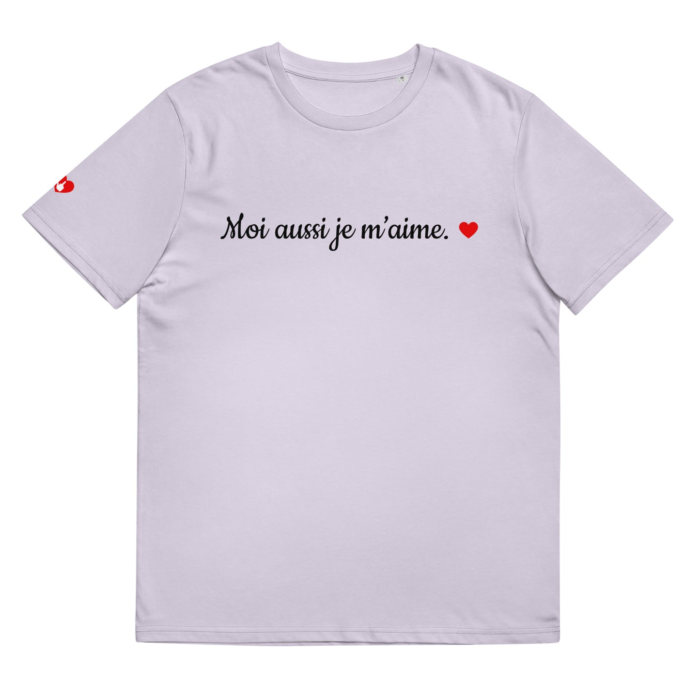 T-shirt bio unisexe : Moi aussi je m'aime / tons clairs
