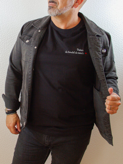 T-shirt bio unisexe : Putain de bordel de merde / Noir ou Bleu