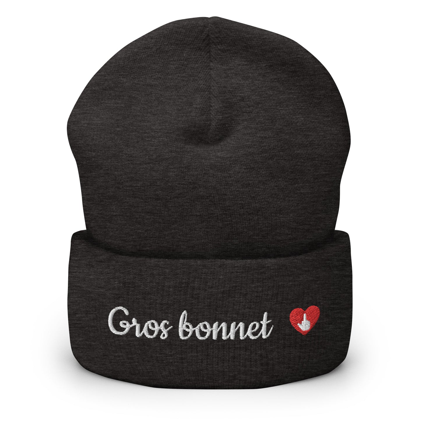 GROS BONNET - brodé blanc