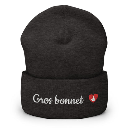 GROS BONNET - brodé blanc