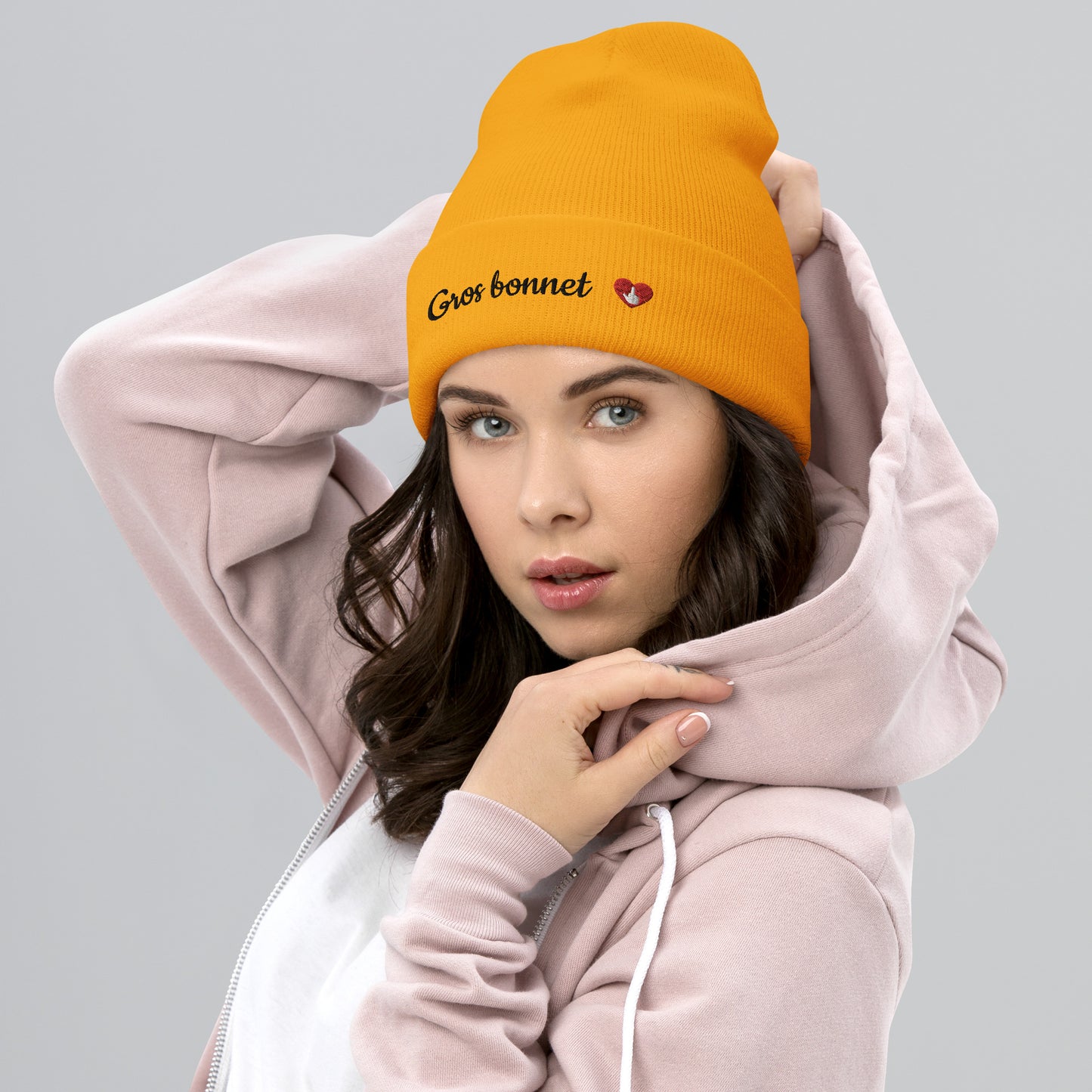 GROS BONNET - brodé noir