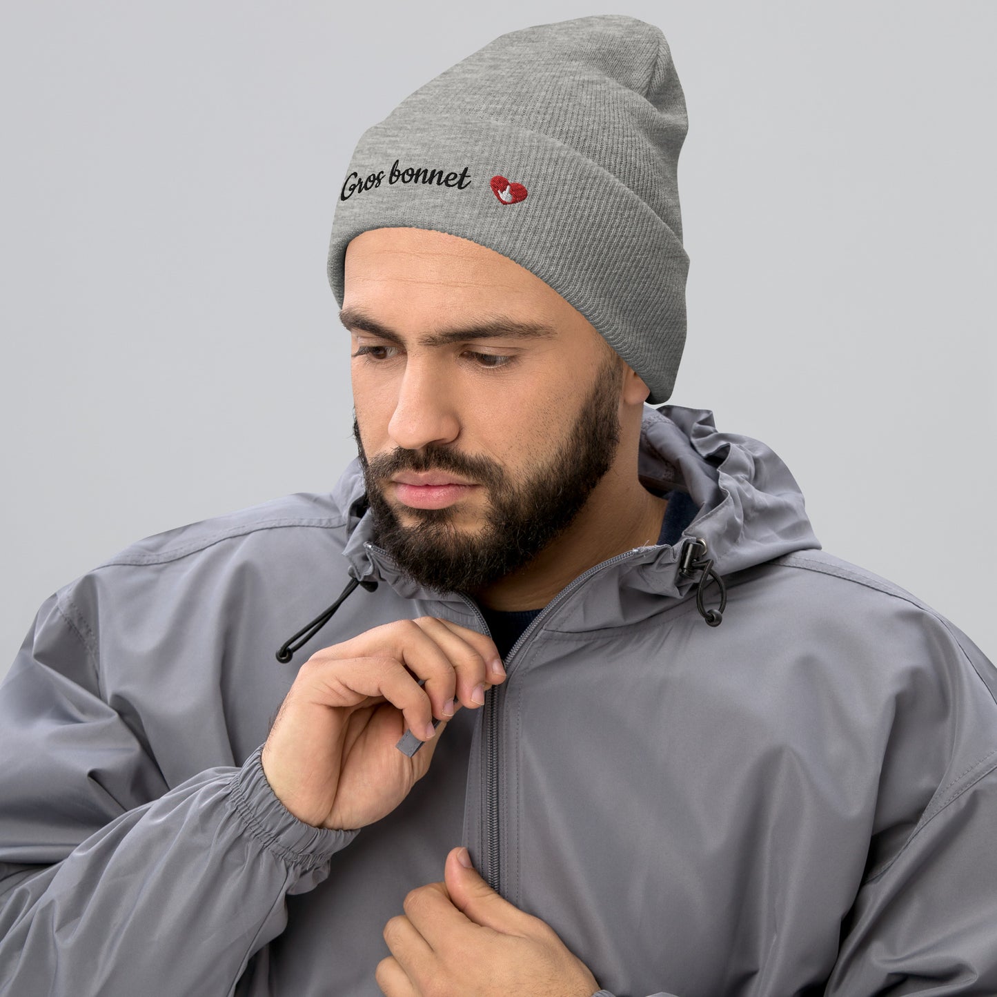 GROS BONNET - brodé noir