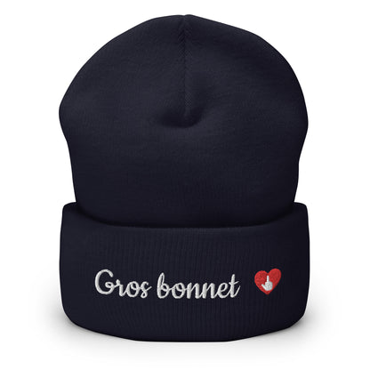 GROS BONNET - brodé blanc
