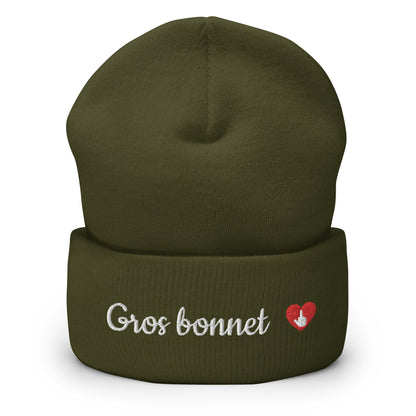 GROS BONNET - brodé blanc