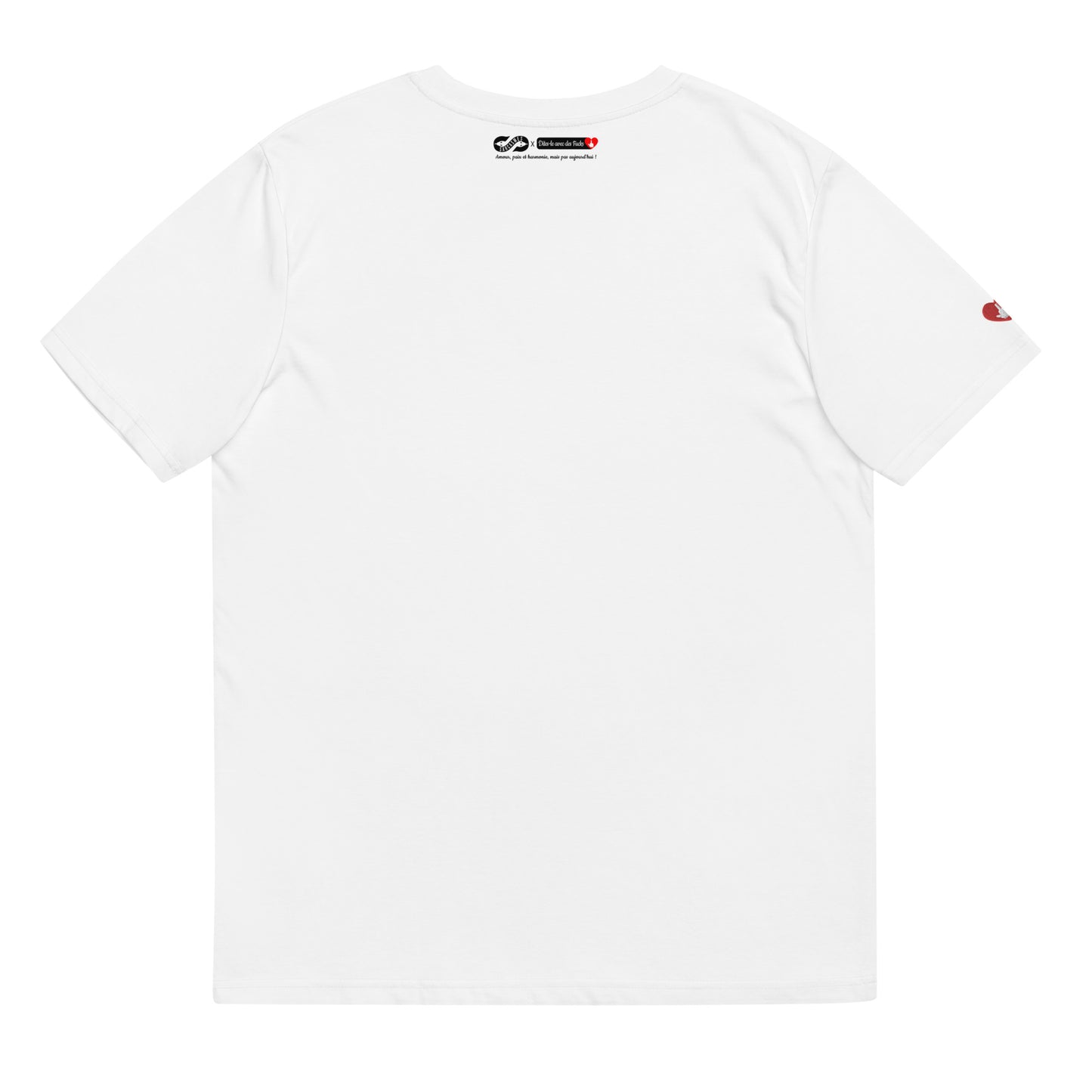T-shirt bio unisexe : Putain de bordel de merde / Blanc ou Gris