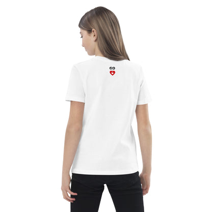 T-shirt kids bio HAUT LES MAINS PEAU DE LAPIN / Blanc ou Gris