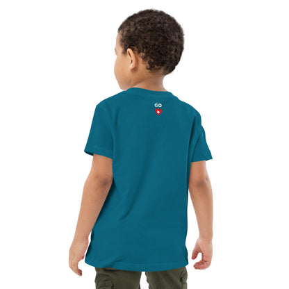 T-shirt kids bio TRONCHE DE CAKE ! Noir, Marine ou Océan