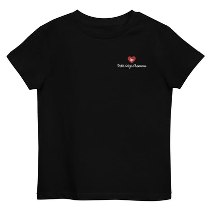 T-shirt kids bio PETIT DOIGT D'HONNEUR / Noir, Bleu Marine ou Bleu Océan