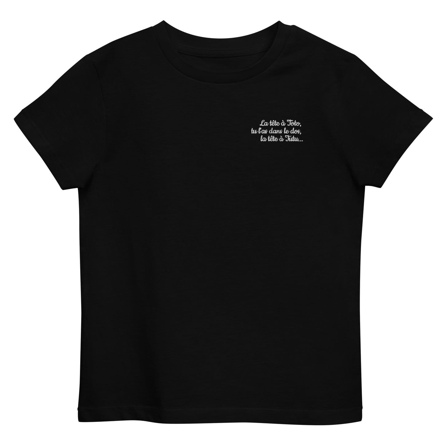 T-shirt kids bio LA TETE A TOTO... / Noir, Bleu Marine ou Bleu Océan