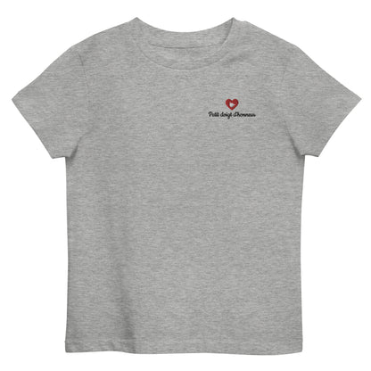 T-shirt kids bio PETIT DOIGT D'HONNEUR / Blanc ou Gris