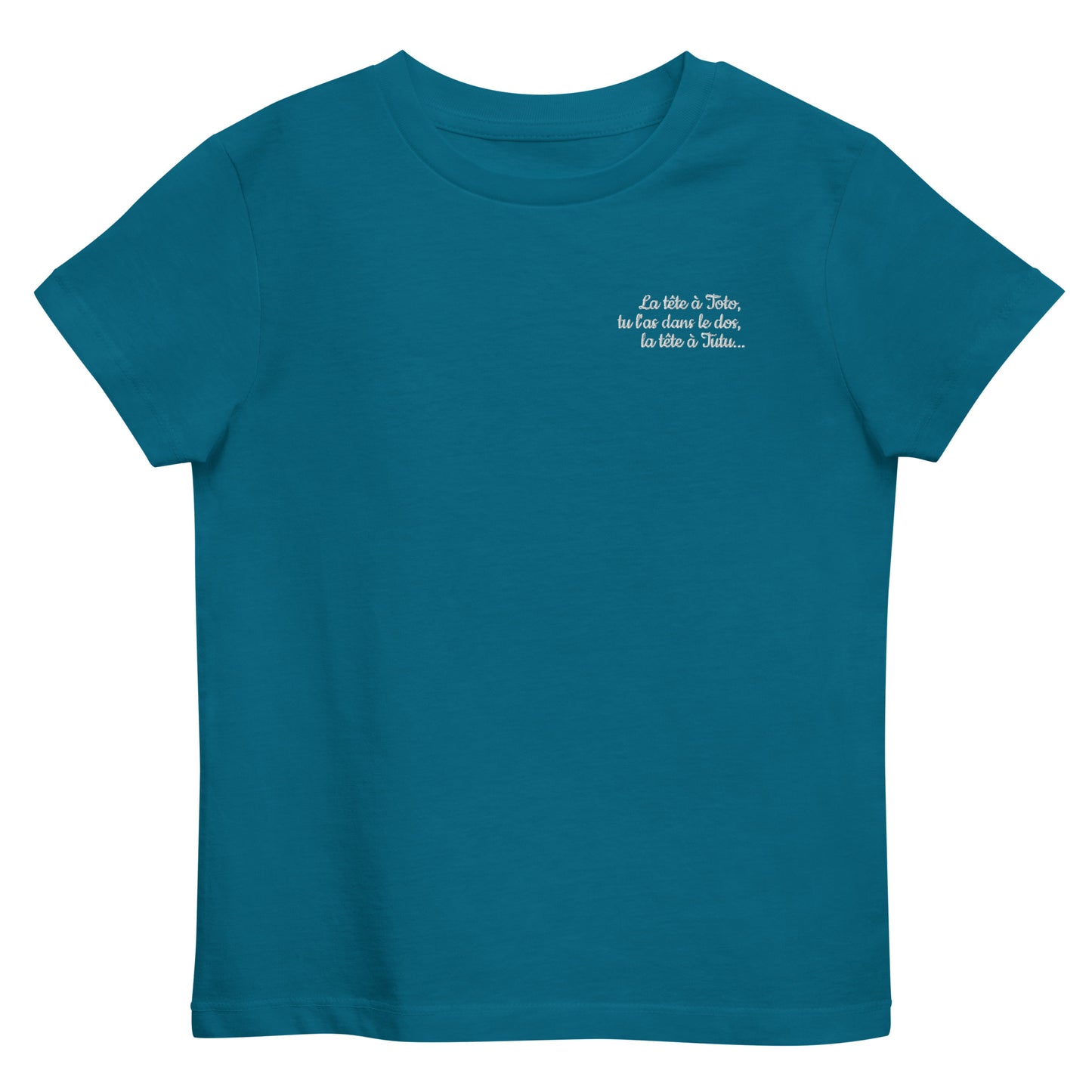 T-shirt kids bio LA TETE A TOTO... / Noir, Bleu Marine ou Bleu Océan