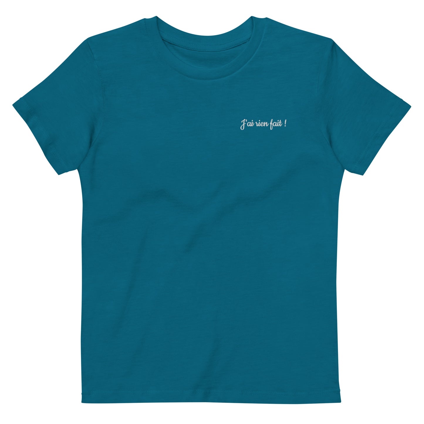 T-shirt kids bio J'AI RIEN FAIT / Noir, Bleu Marine ou Bleu Océan