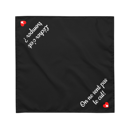 Foulard de Clébard - Lécher c'est tromper ? / On ne sent pas le cul !