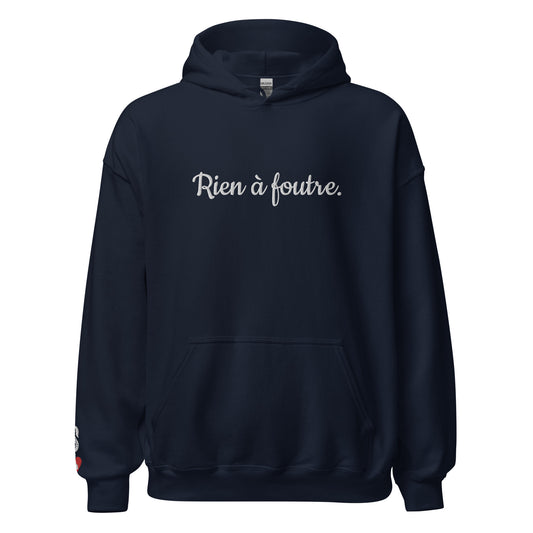 Sweat Shirt RIEN A FOUTRE. / Noir, Bleu ou Rose