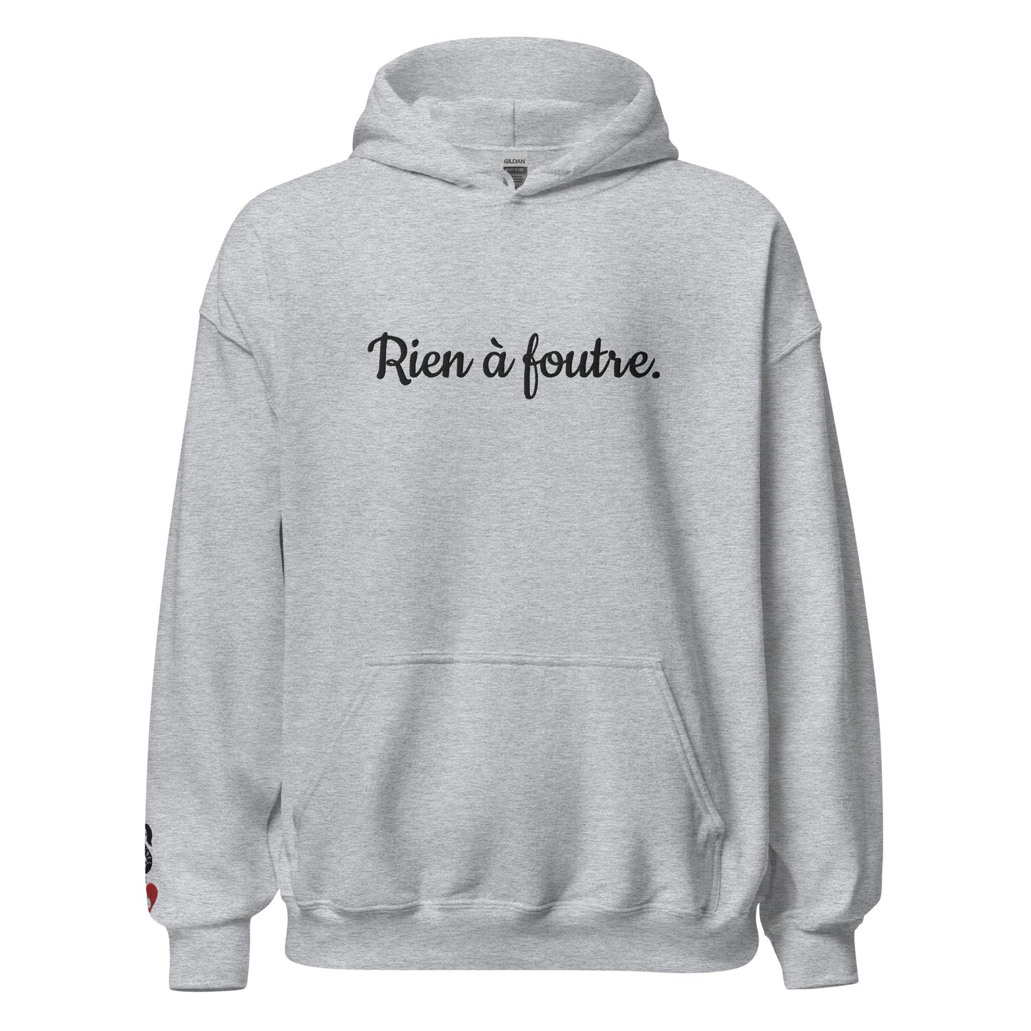 Sweat Shirt RIEN A FOUTRE. / Blanc ou Gris
