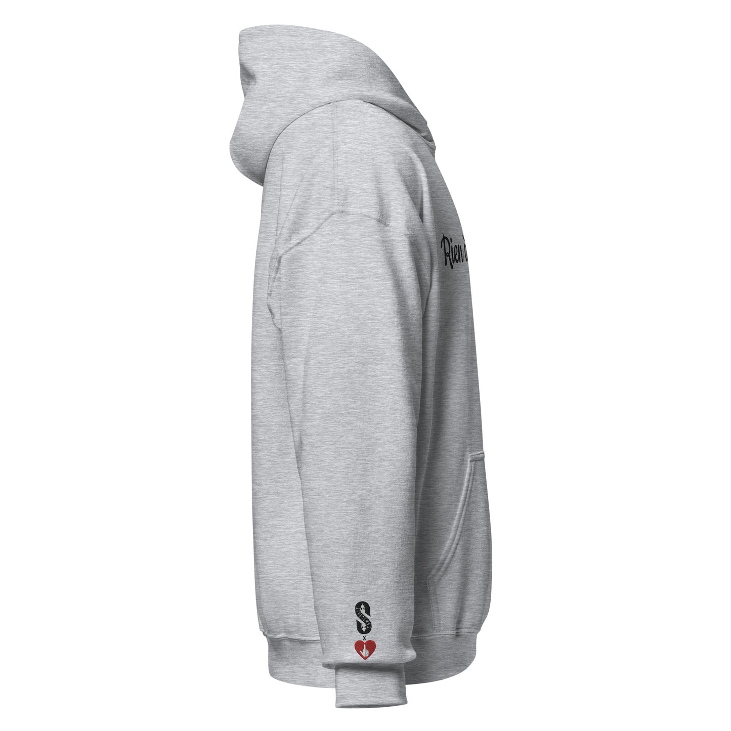 Sweat Shirt RIEN A FOUTRE. / Blanc ou Gris