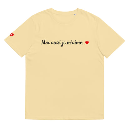 T-shirt bio unisexe : Moi aussi je m'aime / tons clairs