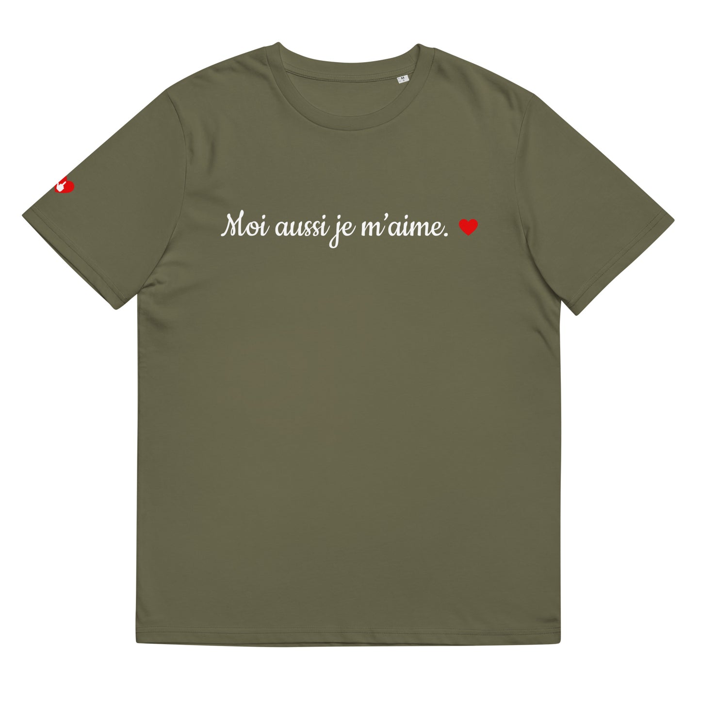 T-shirt bio unisexe : Moi aussi je m'aime / tons foncés