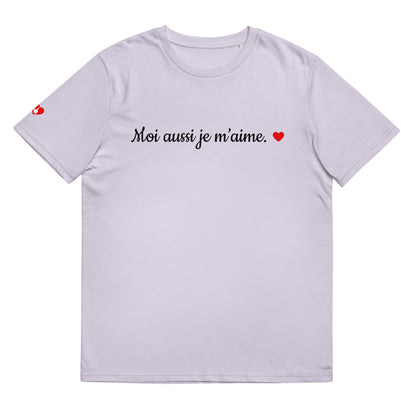 T-shirt bio unisexe : Moi aussi je m'aime / tons clairs