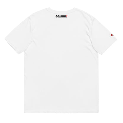 T-shirt bio unisexe : Attention j'ai pas pris mon traitement / Blanc ou Gris